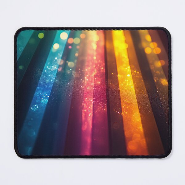 Item preview, Radiant Rainbow Lasers Vibrant Bokeh Pattern designed and sold by OriginalBeerCat.