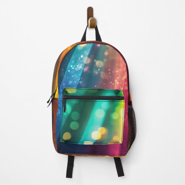 Item preview, Radiant Rainbow Lasers Vibrant Bokeh Pattern designed and sold by OriginalBeerCat.