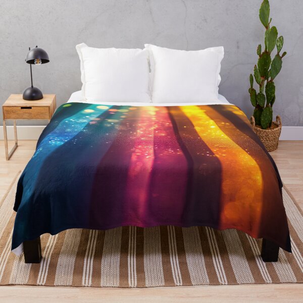 Item preview, Radiant Rainbow Lasers Vibrant Bokeh Pattern designed and sold by OriginalBeerCat.