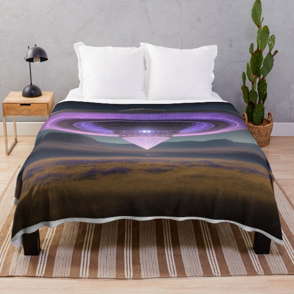 Item preview, Ufo Hovering Over Valley designed and sold by highplacidity.