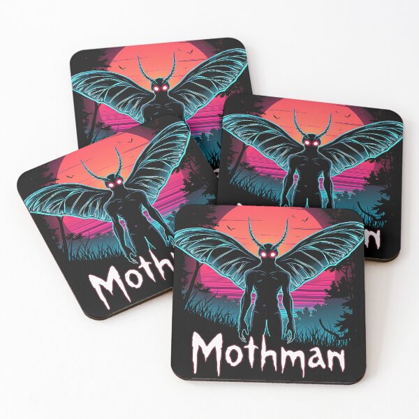 Item preview, Mothman Cryptid for Folklore and Mystery Retro Graphic designed and sold by SpookshowDesign.