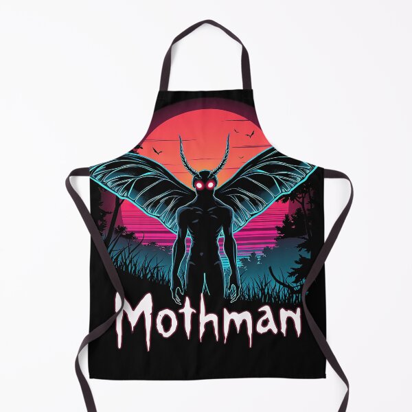 Item preview, Mothman Cryptid for Folklore and Mystery Retro Graphic designed and sold by SpookshowDesign.