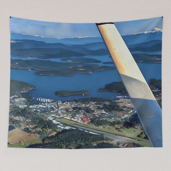 Item preview, Friday Harbor San Juan Islands Washington (Oil Painting) designed and sold by flyscenicair.