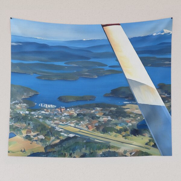 Item preview, Friday Harbor San Juan Islands Washington (Impressionist) designed and sold by flyscenicair.