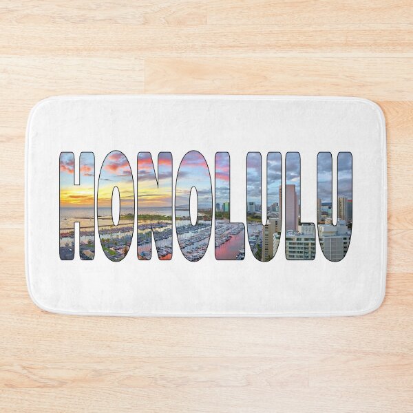 Item preview, HONOLULU - Ala Wai Boat Harbor Sunrise Glow designed and sold by Adam Gormley.