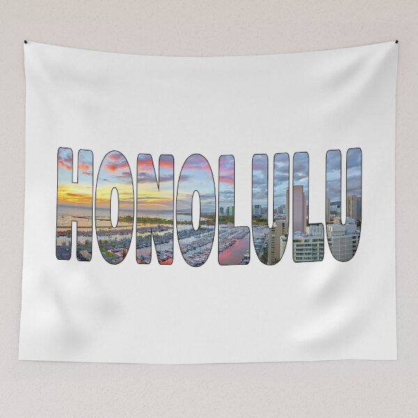 Item preview, HONOLULU - Ala Wai Boat Harbor Sunrise Glow designed and sold by Adam Gormley.