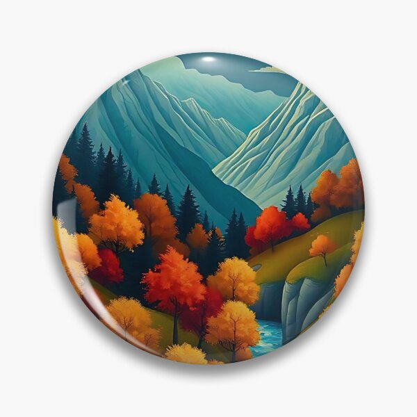 Item preview, Charming Autumn Winding River designed and sold by irynaartbyim.