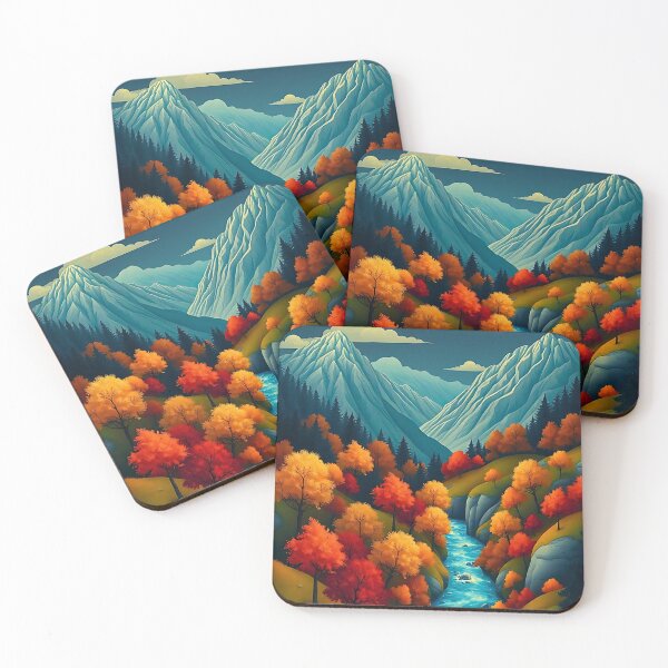 Item preview, Charming Autumn Winding River designed and sold by irynaartbyim.