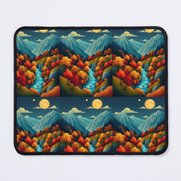Item preview, Charming Autumn Winding River designed and sold by irynaartbyim.