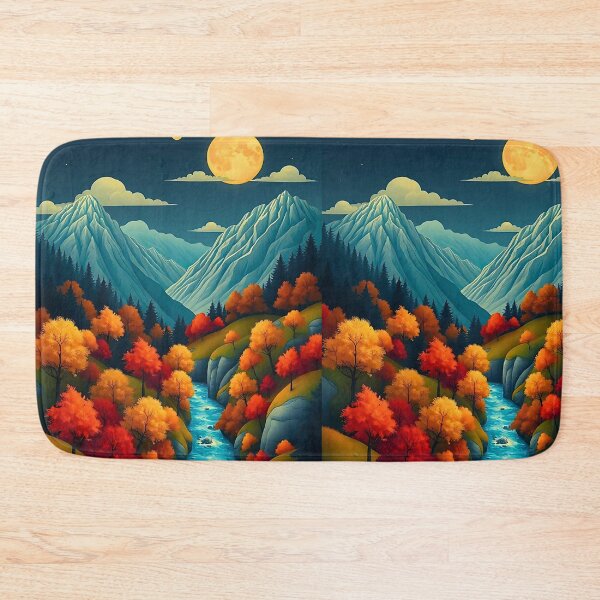 Item preview, Charming Autumn Winding River designed and sold by irynaartbyim.