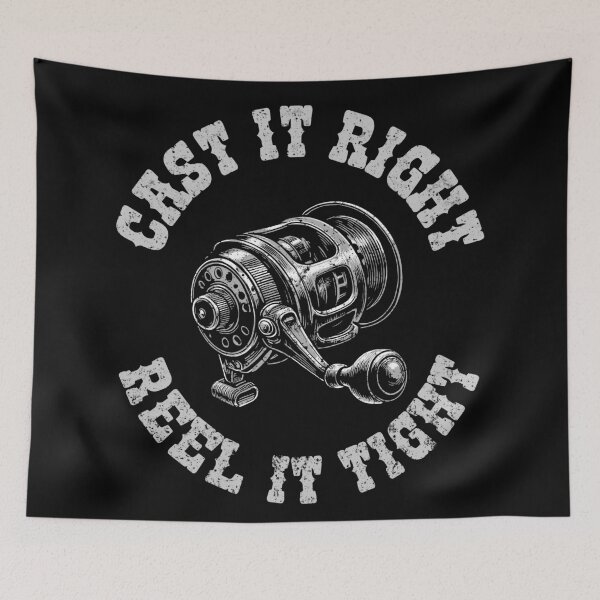 Item preview,  Fishing Cast It Right Reel It Tight - Reel Vintage Illustration designed and sold by TeeByDesignsCo®.