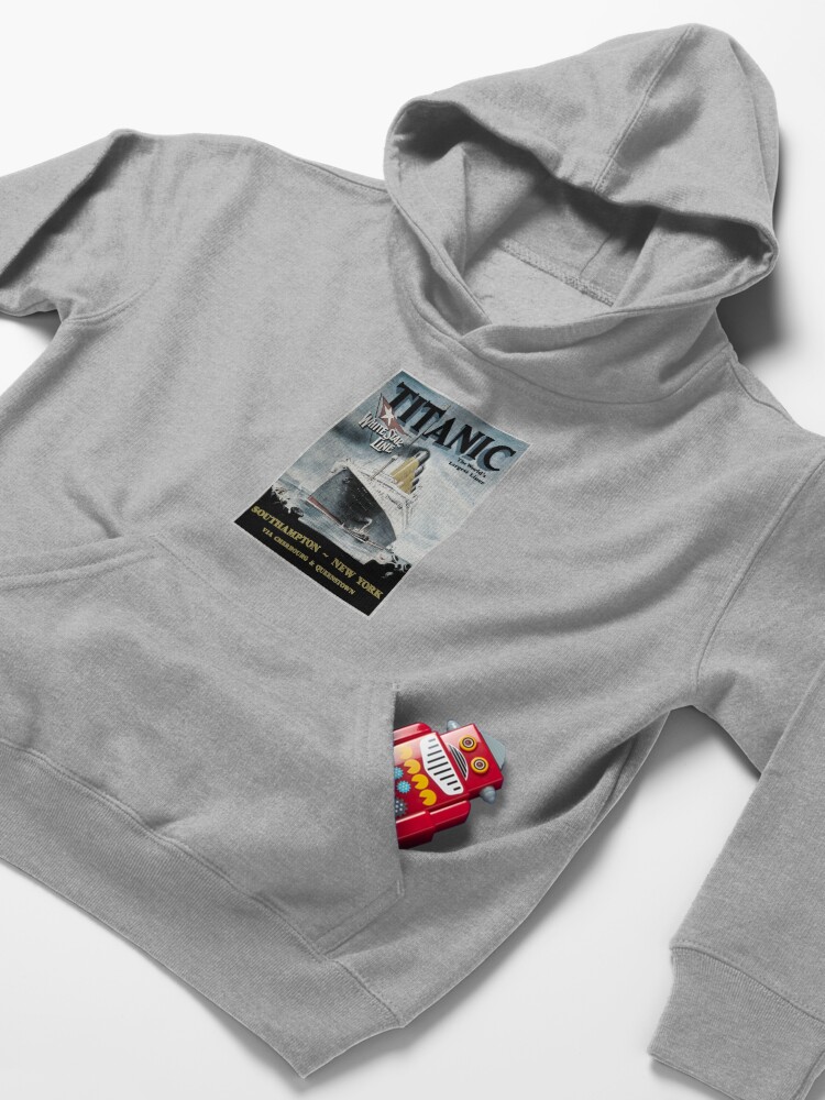 Alternate view of Titanic - Vintage poster Kids Pullover Hoodie