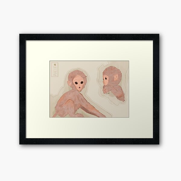 Vista previa del artículo con la obra «Monos bebés», diseñado y vendido por elleverie.