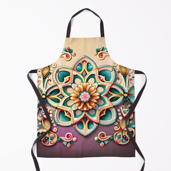 Item preview, Filigree Art Elegant & Royal Green Star Flower Mandala designed and sold by Zeporas Castle.