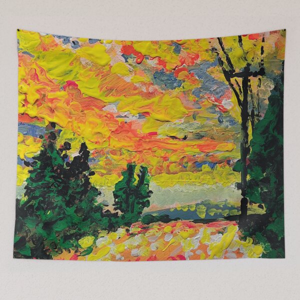 Item preview, Clouds Set Aflame by a Setting Sun designed and sold by Jaz Caz Art.