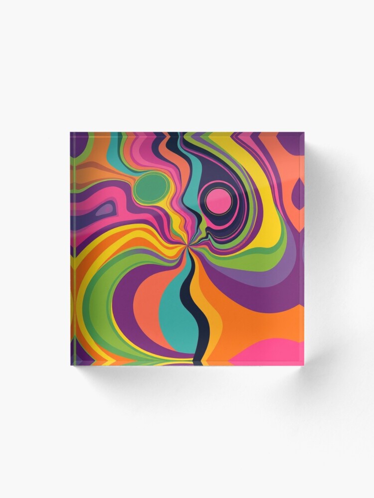 Thumbnail 1 of 5, Acrylic Block, Geometric Abstract Design designed and sold by RVPV.