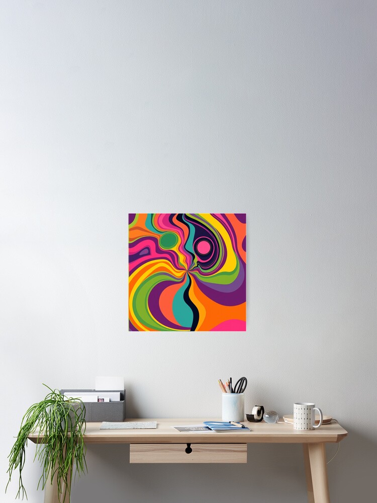 Thumbnail 2 of 3, Poster, Geometric Abstract Design designed and sold by RVPV.