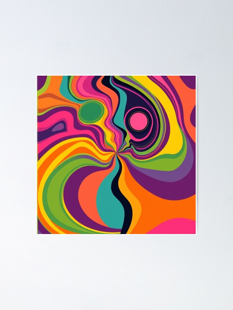 Thumbnail 1 of 3, Poster, Geometric Abstract Design designed and sold by RVPV.