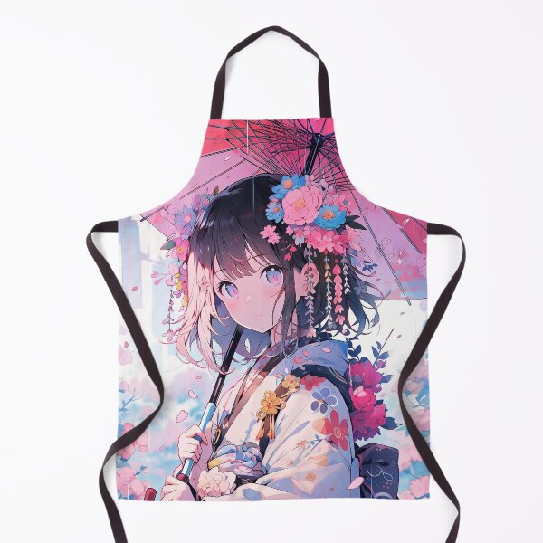 Item preview, Kawaii girl in the rain designed and sold by iWallGlow.