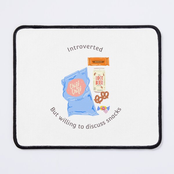 Item preview, "Introverted, But Will Discuss Snacks – Funny and Relatable T-Shirt" Introvert T-shirts designed and sold by Kaehaniz.