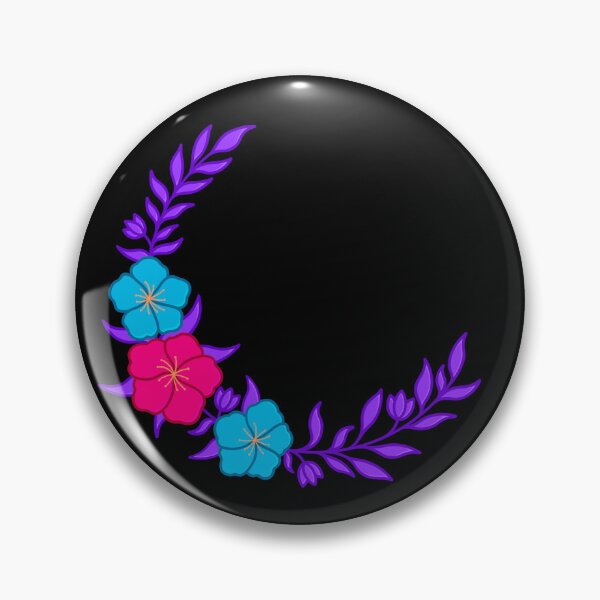 Item preview, Beautiful Crescent of Subtle Androgyne Flag Colored Flowers designed and sold by AroAxel.