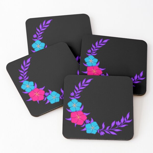 Item preview, Beautiful Crescent of Subtle Androgyne Flag Colored Flowers designed and sold by AroAxel.