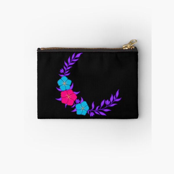 Item preview, Beautiful Crescent of Subtle Androgyne Flag Colored Flowers designed and sold by AroAxel.