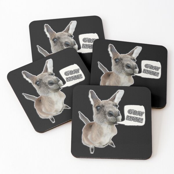 Item preview, Quirky Kangaroo Art: G'Day Mate! Unique Australian Animal Illustration designed and sold by Michael van der Hoorn.