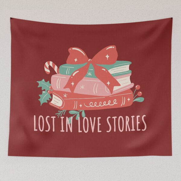 Item preview, Lost In Love Stories Pink Bookish Aesthetics Romance Book Lover designed and sold by BookishSerena.