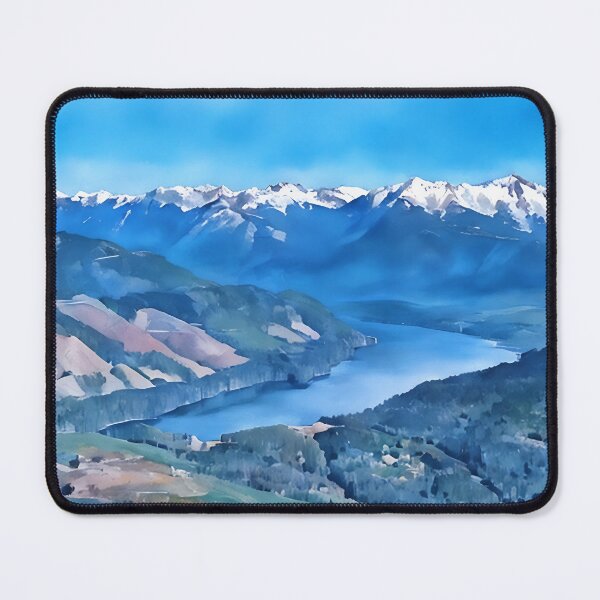 Item preview, Lake Cushman Olympic Mountains (Watercolor) designed and sold by flyscenicair.