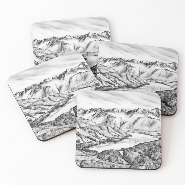 Item preview, Lake Cushman Olympic Mountains (Sketch) designed and sold by flyscenicair.