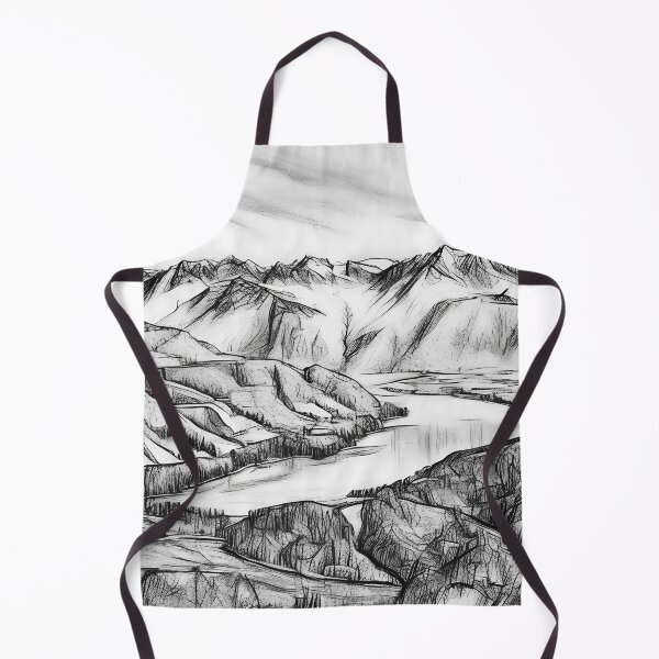 Item preview, Lake Cushman Olympic Mountains (Sketch) designed and sold by flyscenicair.