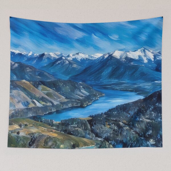 Item preview, Lake Cushman Olympic Mountains (Pastel) designed and sold by flyscenicair.