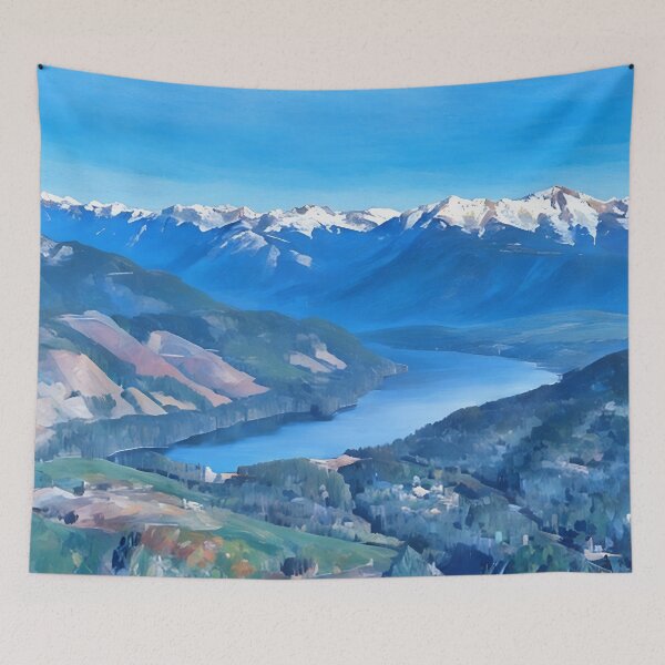 Item preview, Lake Cushman Olympic Mountains (Impressionist) designed and sold by flyscenicair.