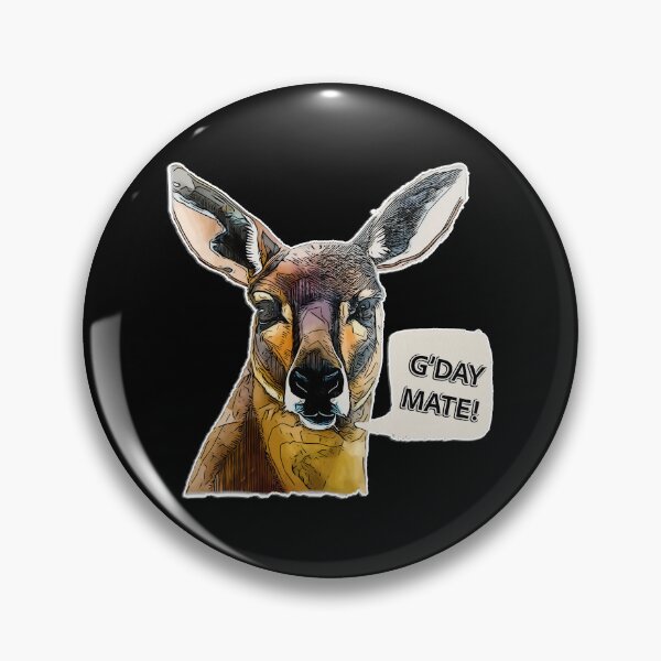 Item preview, Fun Kangaroo Art: G'Day Mate! Bold Australian Wildlife Illustration designed and sold by Michael van der Hoorn.