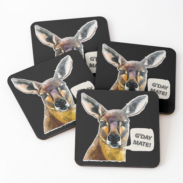 Item preview, Fun Kangaroo Art: G'Day Mate! Bold Australian Wildlife Illustration designed and sold by Michael van der Hoorn.