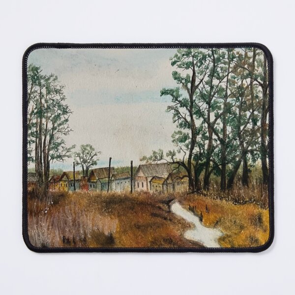 Item preview, Countryside Village oil pastels color  designed and sold by Puifai2489.
