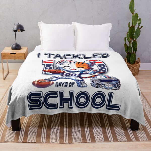 Item preview, I Tackled 100 Days School 100th Day Anime Cat Football Player for Student Teacher designed and sold by Creat-Des.