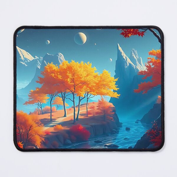 Item preview, Futuristic Autumn Scene designed and sold by irynaartbyim.