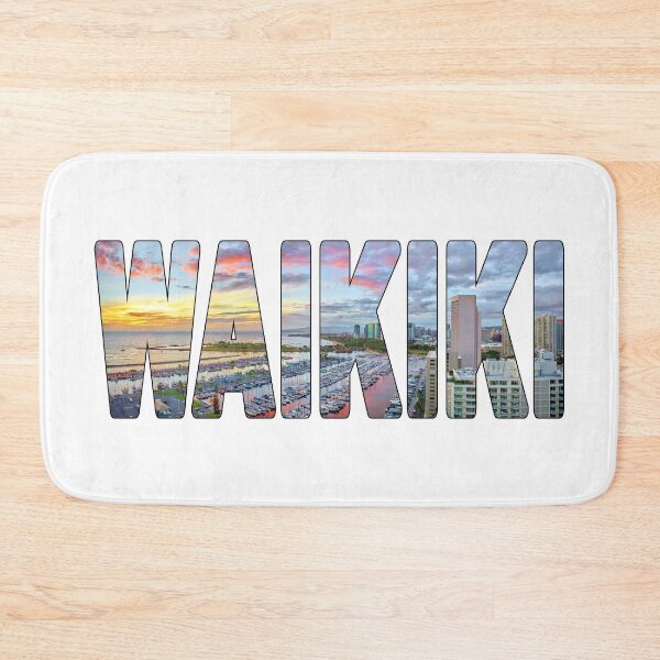 Item preview, WAIKIKI - Honolulu Ala Wai Boat Harbor Sunrise Glow designed and sold by Adam Gormley.