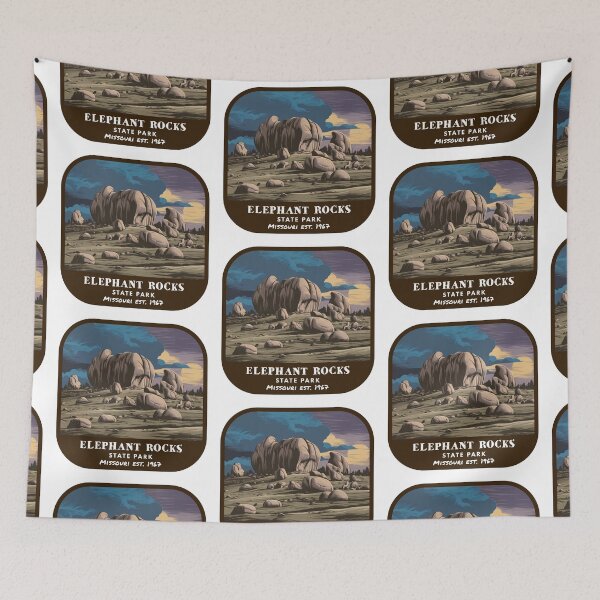 Item preview, Vintage Elephant Rocks State Park (Missouri State Park) designed and sold by RabbitK.