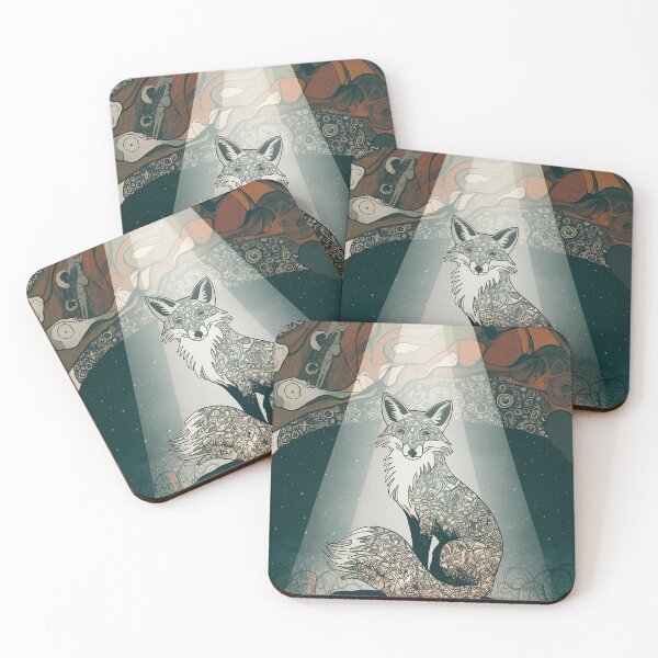 Item preview, Kawaii Fox Whimsical Wild Life Abstract Vintage Zentangle Art designed and sold by Witty Shirts.