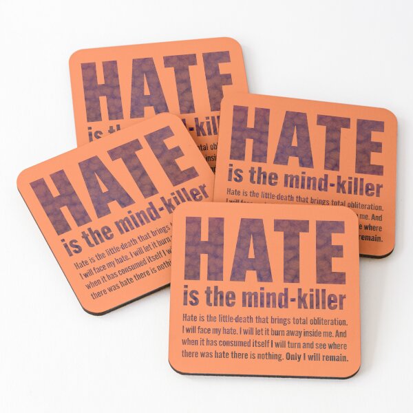 Item preview, HATE is the mind killer – darkish designed and sold by BrownWoodRobot.