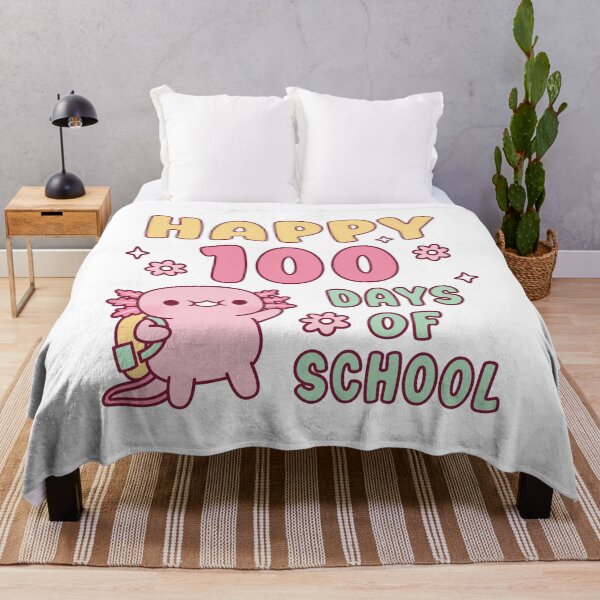 Item preview, Cute Axolotl Happy 100 Days Of School designed and sold by rustydoodle.