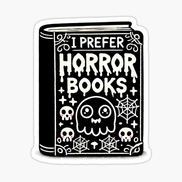 Artikel-Vorschau von Ich bevorzuge Horrorbücher Horror Reader, designt und verkauft von ArtadoraDesignz.