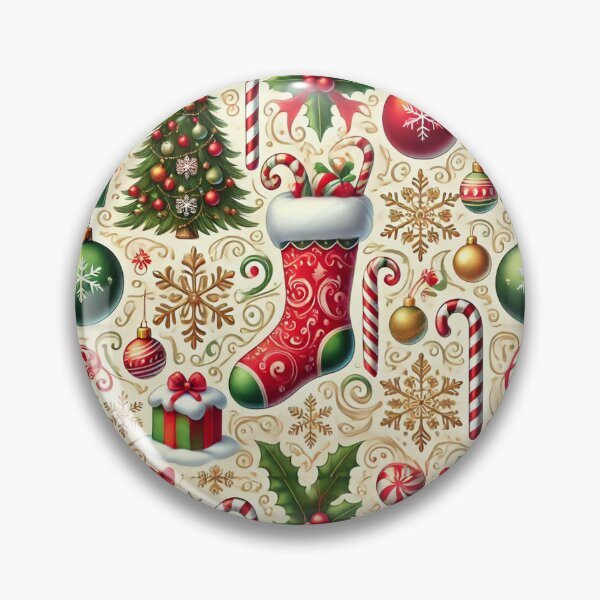 Item preview, Seamless Festive Christmas Pattern for Holiday Decor designed and sold by KittyKatto.