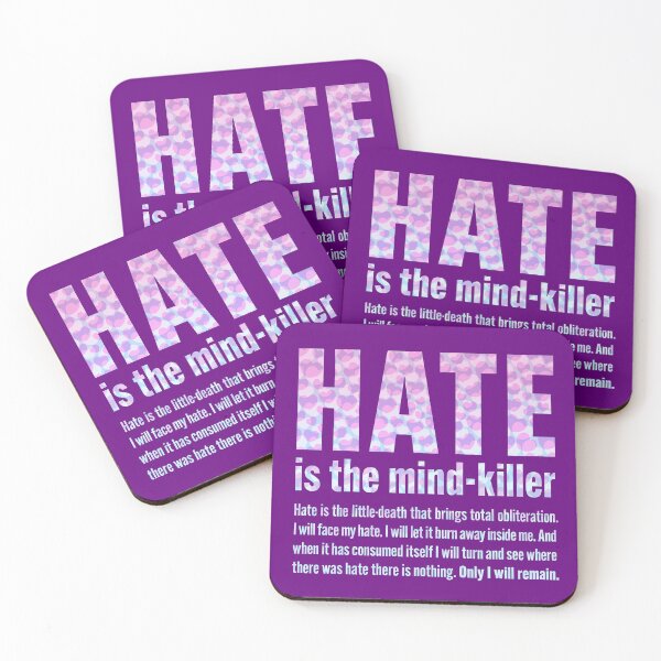 Item preview, HATE is the mind killer designed and sold by BrownWoodRobot.