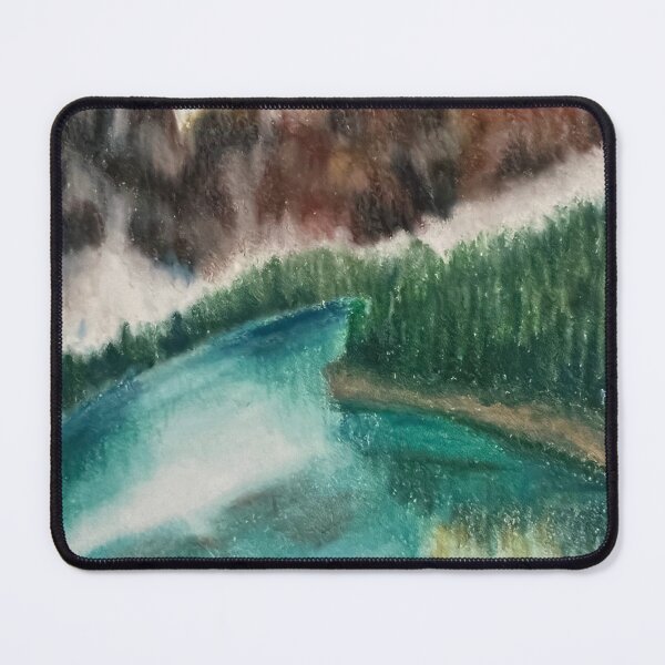 Item preview, Lake mountain oil pastels color designed and sold by Puifai2489.