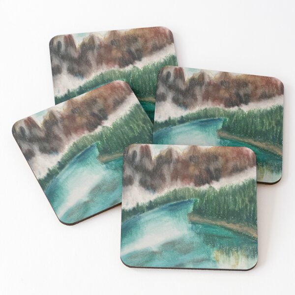 Item preview, Lake mountain oil pastels color  designed and sold by Puifai2489.