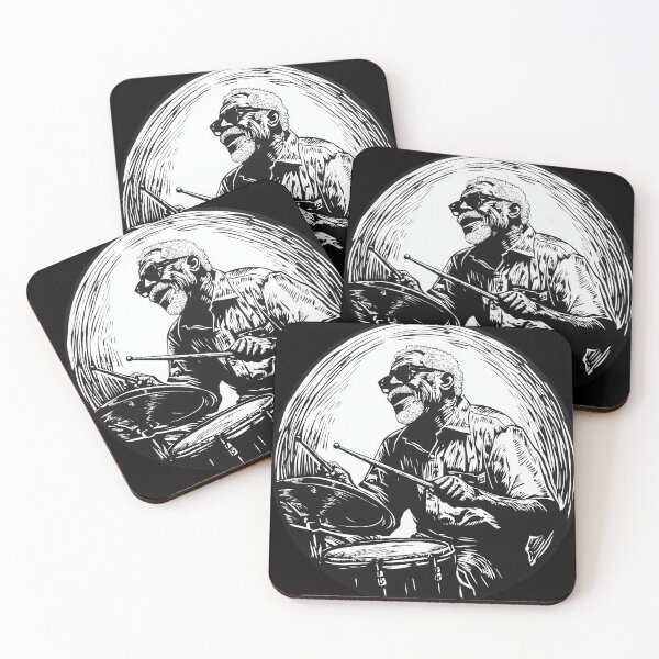 Item preview, Black Man Playing Drums designed and sold by gugacurado.